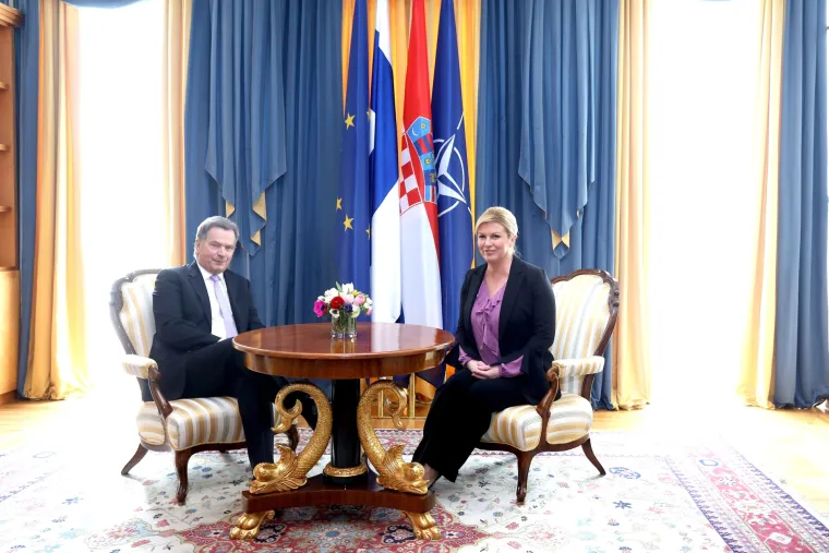 Predsjednica Grabar - Kitarović primila u posjet finskog predsjednika