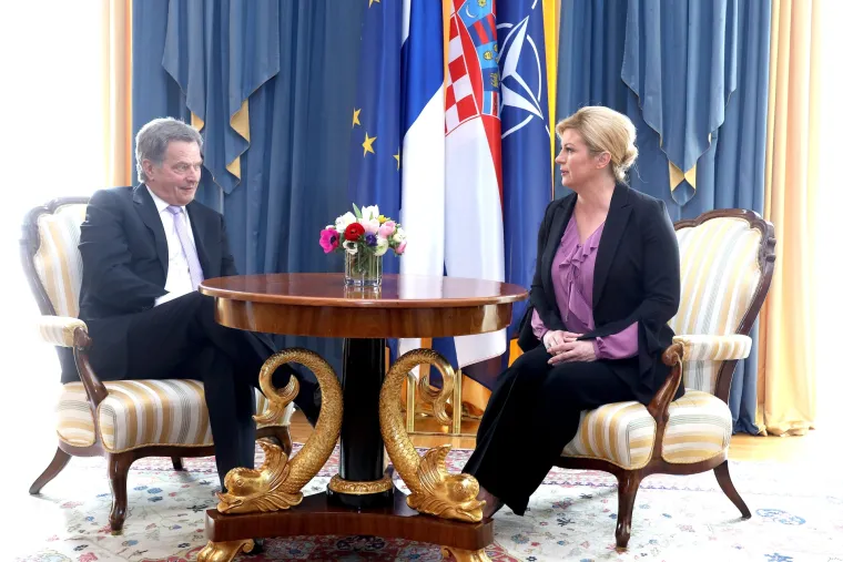 Predsjednica Grabar - Kitarović primila u posjet finskog predsjednika
