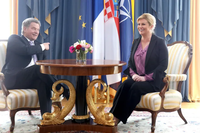 Predsjednica Grabar - Kitarović primila u posjet finskog predsjednika