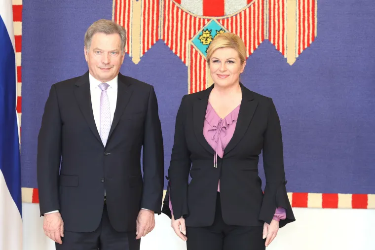 Predsjednica Grabar - Kitarović primila u posjet finskog predsjednika