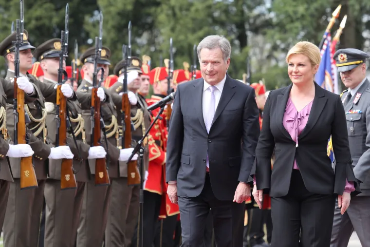 Predsjednica Grabar - Kitarović primila u posjet finskog predsjednika