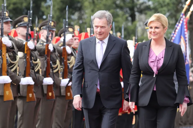 Predsjednica Grabar - Kitarović primila u posjet finskog predsjednika