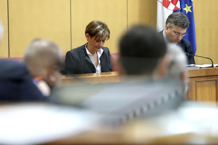 Sabor raspravlja o opozivu potpredsjednice Vlade Martine Dalić