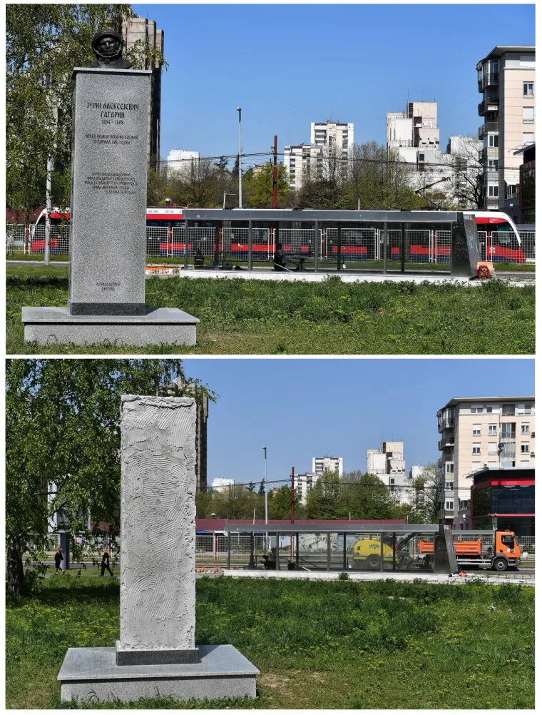 Glava presudila: nakon burne rekacije javnosti u Beogradu uklonjen spomenik Juriju Gagarinu