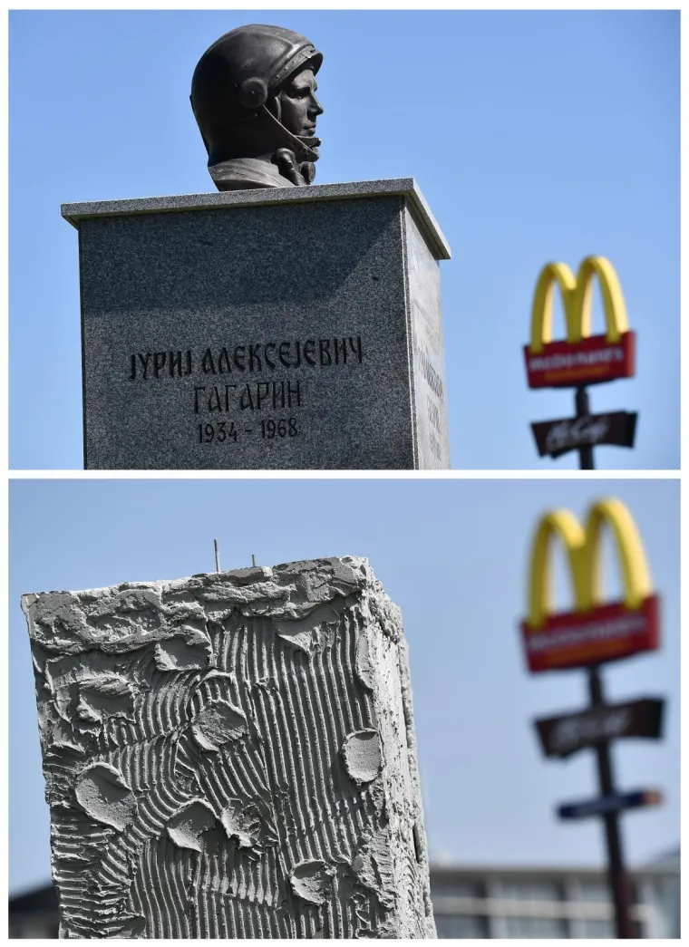 Glava presudila: nakon burne rekacije javnosti u Beogradu uklonjen spomenik Juriju Gagarinu