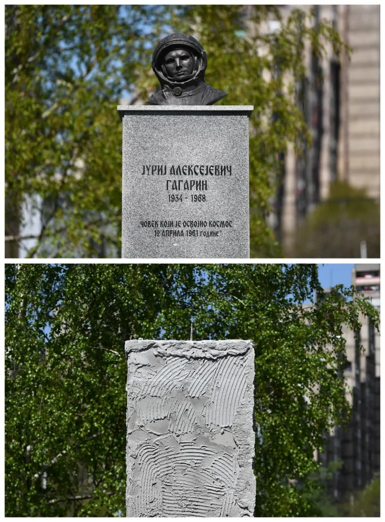 Glava presudila: nakon burne rekacije javnosti u Beogradu uklonjen spomenik Juriju Gagarinu