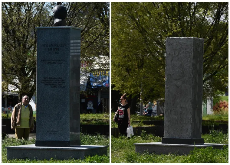 Glava presudila: nakon burne rekacije javnosti u Beogradu uklonjen spomenik Juriju Gagarinu