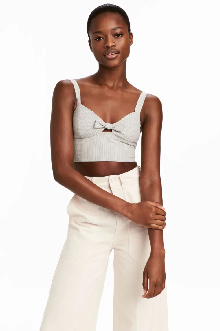 Bralette top s mašnom, H&amp;M, 148,16 kuna