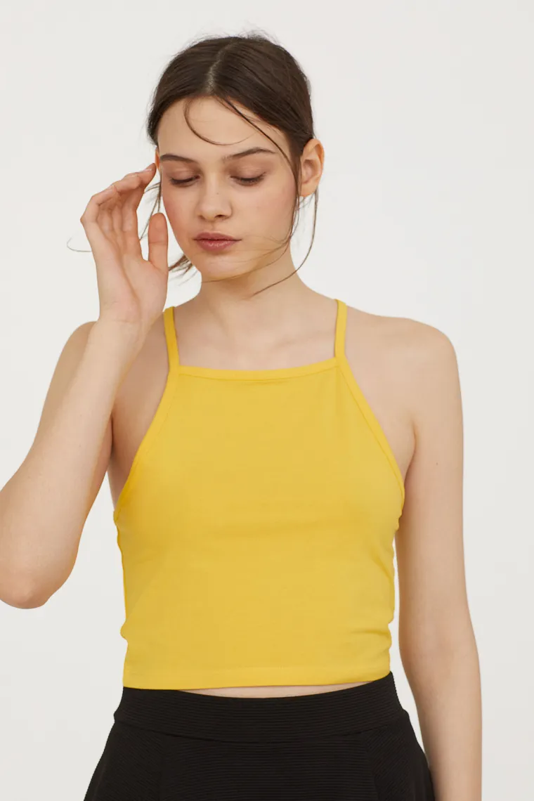 Žuti bralette top na tanke bretelice, H&amp;M, 36,99 kuna