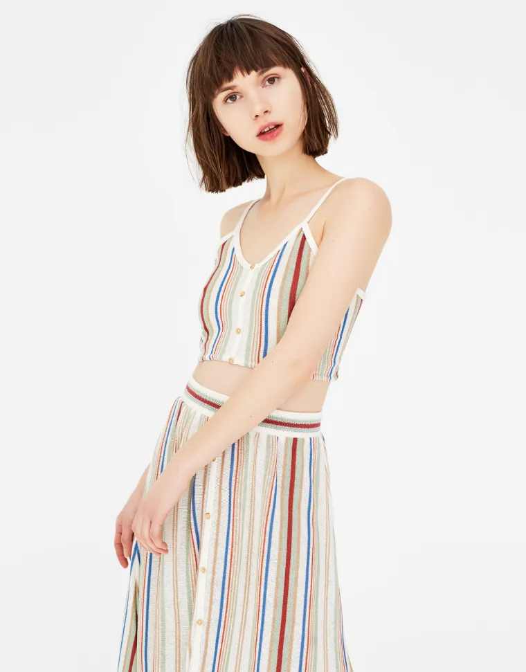 Pleteni prugasti topić, Pull&amp;Bear, 119,90 kuna