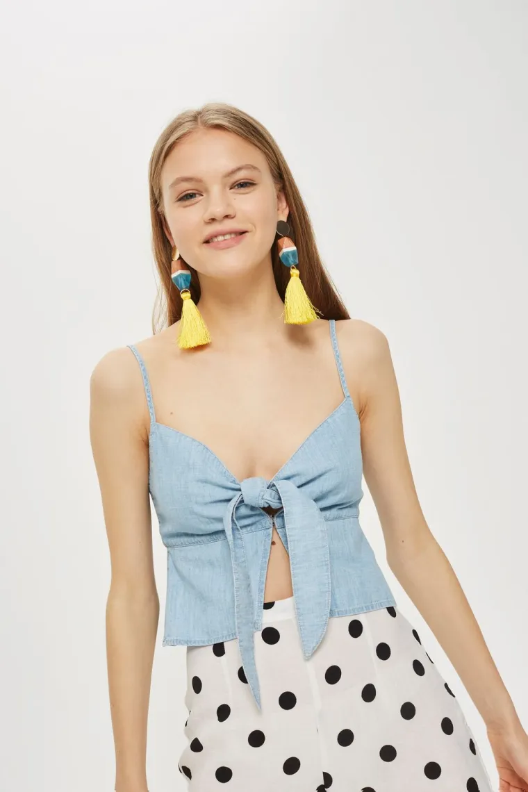 Traper top na vezanje, Topshop, 187,72 kune