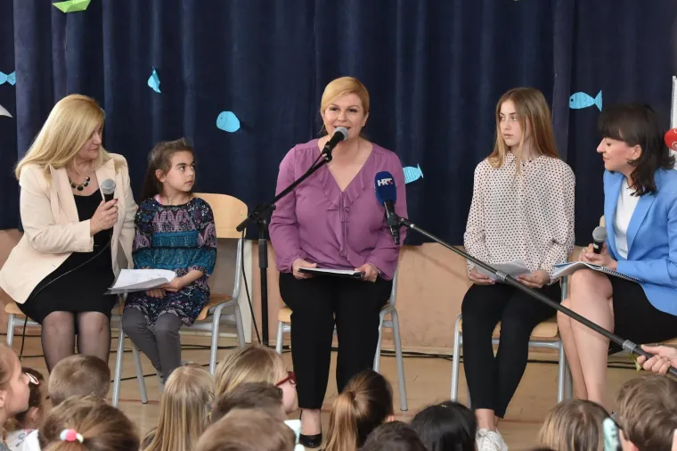 Predsjednica Kolinda Grabar Kitarović posjetila Osnovnu &scaron;kolu Fausta Vrančića u &Scaron;ibeniku