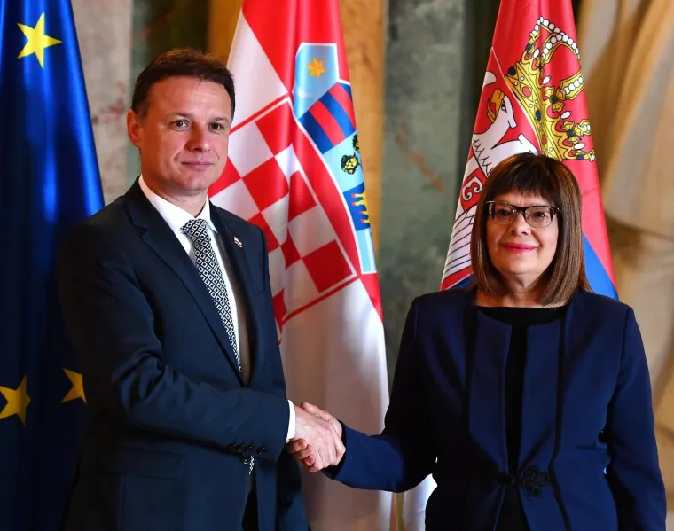 Predsjednik Hrvatskoga sabora sastao se s predsjednicom Narodne skup&scaron;tine u Beogradu