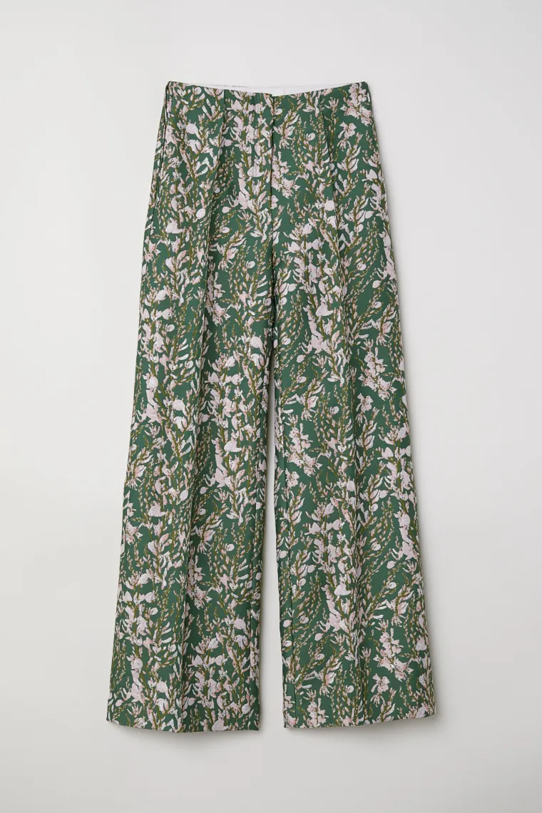 Hlače od žakarda cvjetnog uzorka, H&amp;M, 734,94 kune