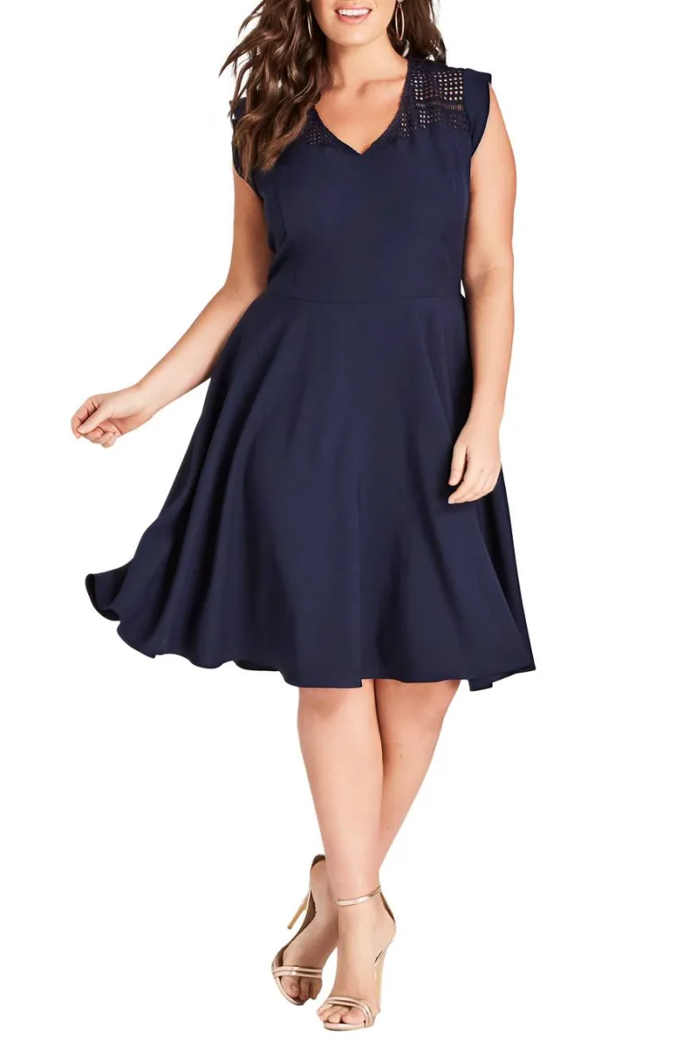 Tamno plava lepršava haljina, Nordstrom,  574,13 kuna