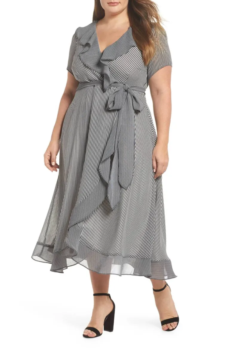 Prugasta midi haljina na vezanje, Nordstrom,  696,69 kuna