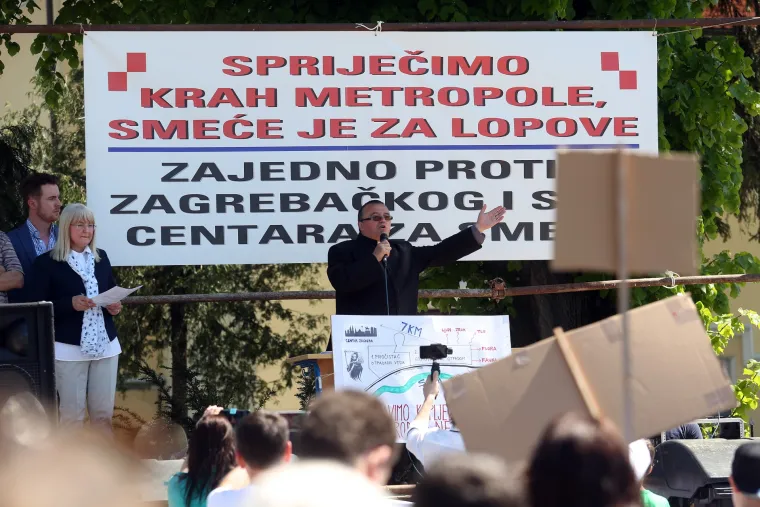 U Resniku održan prosvjed protiv izgradnje Centra za otpad i spalionice