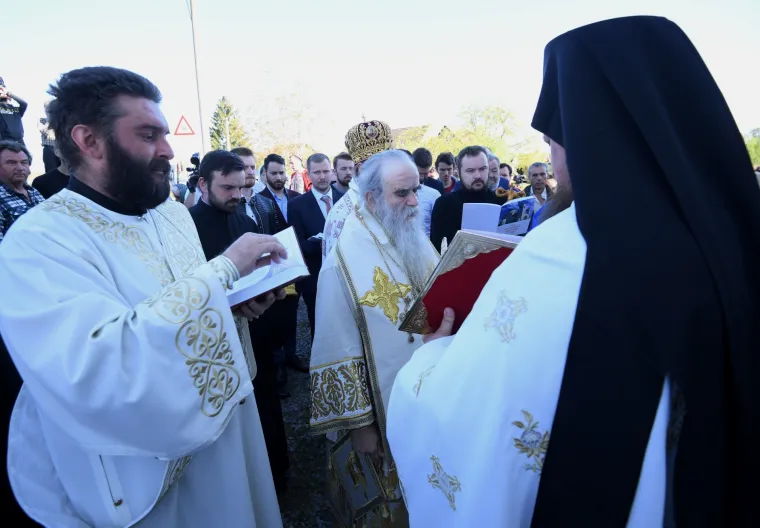 Patrijarh srpski Irinej blagoslovio obnovljeni Hram Svetog proroka Ilije u mjestu Mlaka