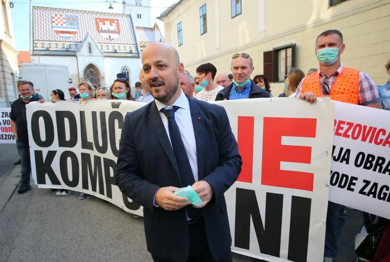 U Zagrebu održan prosvjed uoči sjednice Gradske skup&scaron;tine zbog spornog plana gospodarenja otpadom