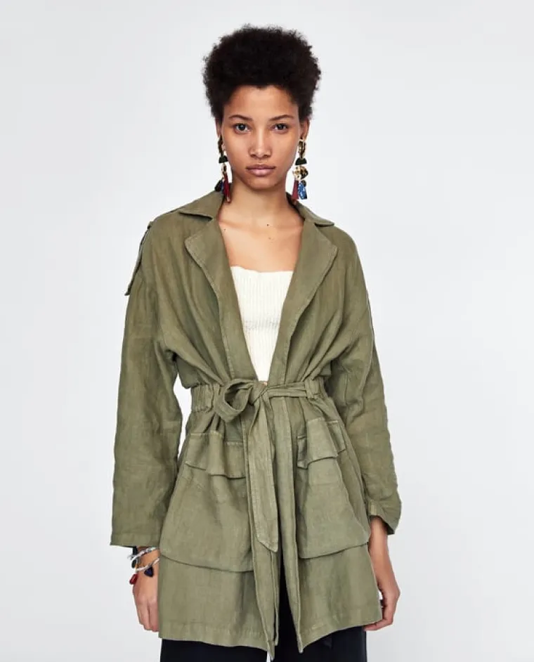 Lanena jakna s aplikacijama, Zara, 499,90 kuna