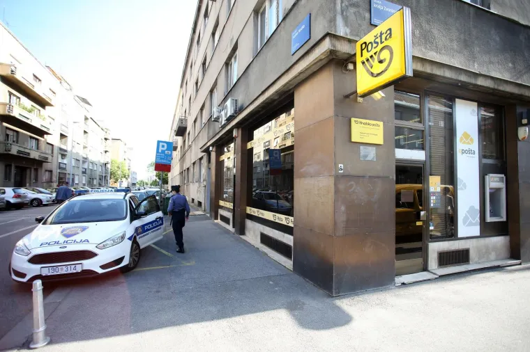 Opljačkana poslovnica po&scaron;te u Zvonimirovoj, jednoj osobi pružena liječnička pomoć