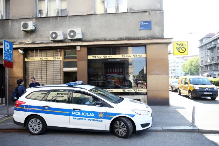 Opljačkana poslovnica po&scaron;te u Zvonimirovoj, jednoj osobi pružena liječnička pomoć