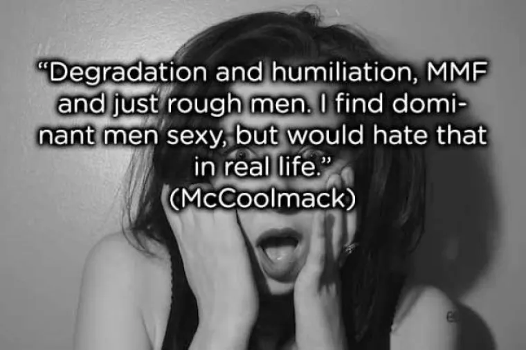 "Ponižavanje, dominaciju i grubijane. Seksi su mu dominantni mu&scaron;karci, ali u stvarnom životu bi to mrzila"