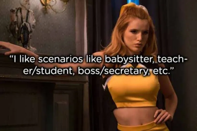 "Prilično sam izbirljiva. Ponekad satima tražim savr&scaron;eni video. Oboje moraju biti privlačni, a ona mora biti mlađa. Oboje moraju biti obdareni, ali ako ona izgleda kao da je sredila sise u nekoj zemlji trećeg svijeta, tražim dalje. Želim da ju prvo oralno zadovolji prije nego ju žestoko poseksa. Sviđaju mi se scenariji s dadidljama, &scaron;efom i tajnicom, profesorom i učenicnom i sl"
