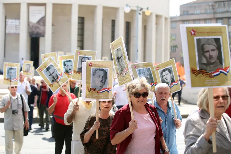 Po prvi puta u Zagrebu održan je mimohod Besmrtni partizanski odred