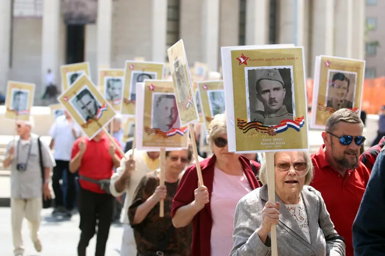 Po prvi puta u Zagrebu održan je mimohod Besmrtni partizanski odred