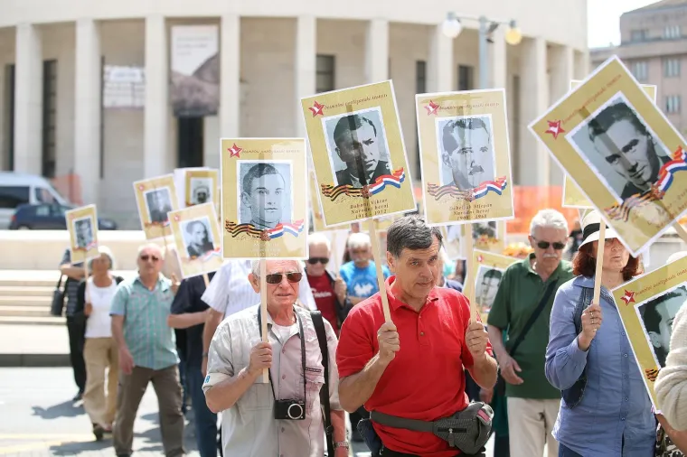 Po prvi puta u Zagrebu održan je mimohod Besmrtni partizanski odred