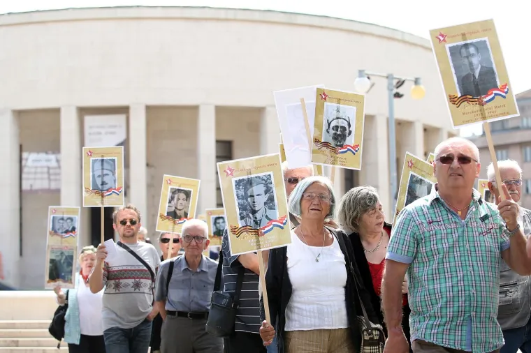 Po prvi puta u Zagrebu održan je mimohod Besmrtni partizanski odred