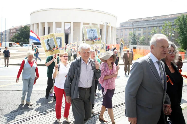 MIMOHOD POSVEĆEN POBJEDI NAD FAŠIZMOM: U Zagrebu prvi put održan Besmrtni partizanski odred