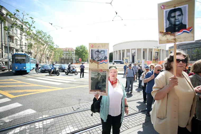 MIMOHOD POSVEĆEN POBJEDI NAD FAŠIZMOM: U Zagrebu prvi put održan Besmrtni partizanski odred
