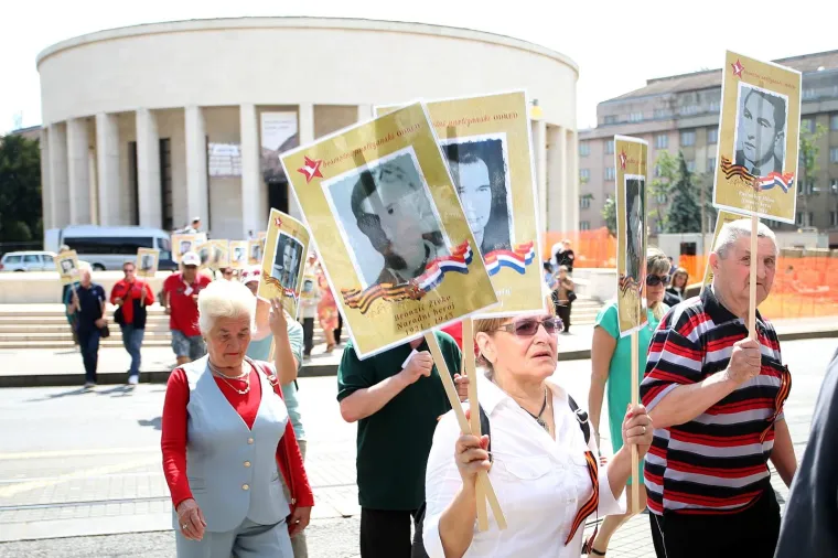 MIMOHOD POSVEĆEN POBJEDI NAD FAŠIZMOM: U Zagrebu prvi put održan Besmrtni partizanski odred