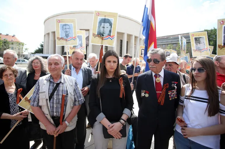 MIMOHOD POSVEĆEN POBJEDI NAD FAŠIZMOM: U Zagrebu prvi put održan Besmrtni partizanski odred