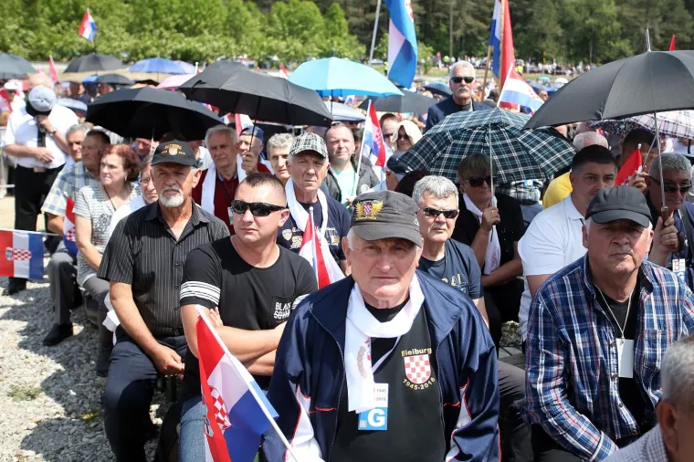 12.05.2018., Bleiburg, Austrija - Sredisnja komemoracija u povodu 73. godisnjice bleiburske tragedije i kriznog puta hrvatskog naroda. 
Photo: Goran Stanzl/PIXSELL
