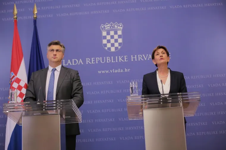 OSTAVKA MARTINE DALIĆ: Posljednja presica s premijerom Plenkovićem