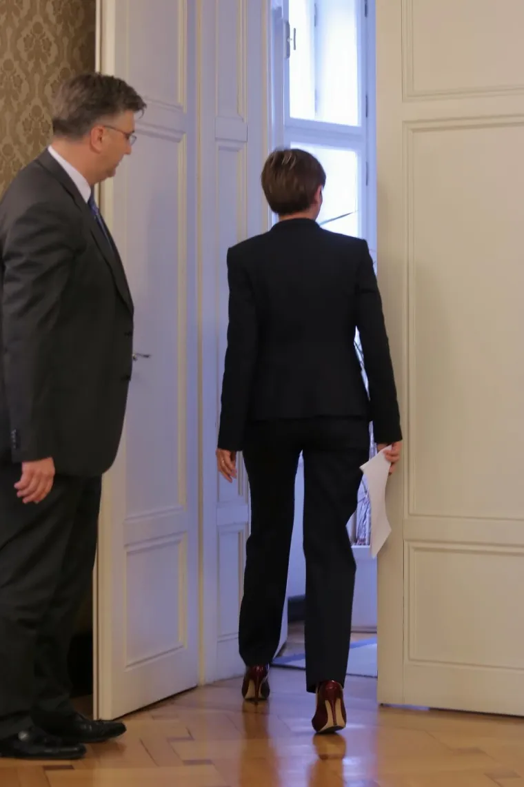 OSTAVKA MARTINE DALIĆ: Posljednja presica s premijerom Plenkovićem