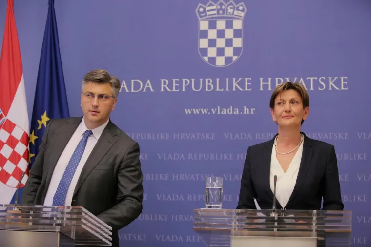 OSTAVKA MARTINE DALIĆ: Posljednja presica s premijerom Plenkovićem