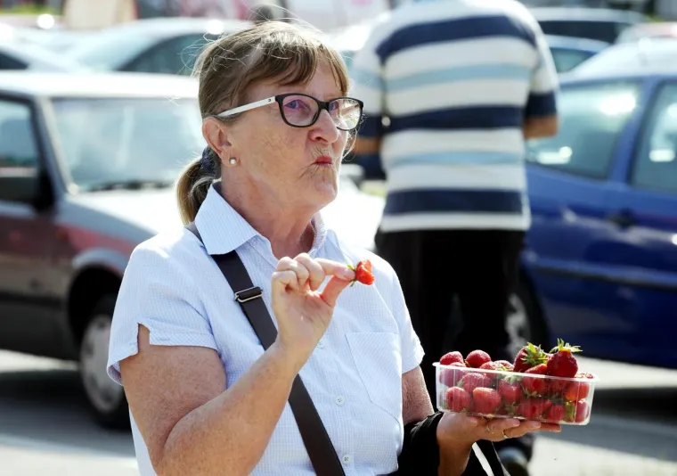 OGORČENI ZBOG JEFTINOG UVOZA: Domaći voćari besplatno dijelili jagode građanima