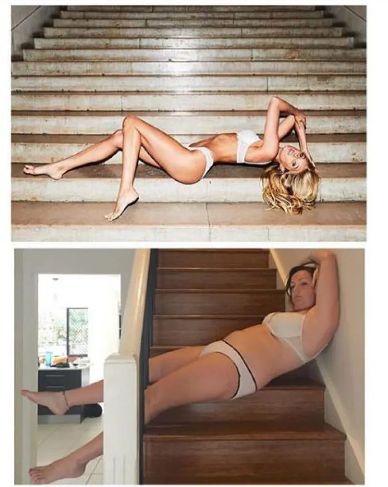 Komičarka radi reprodukcije fotki slavnih kako bi pokazala koliko su nerealne