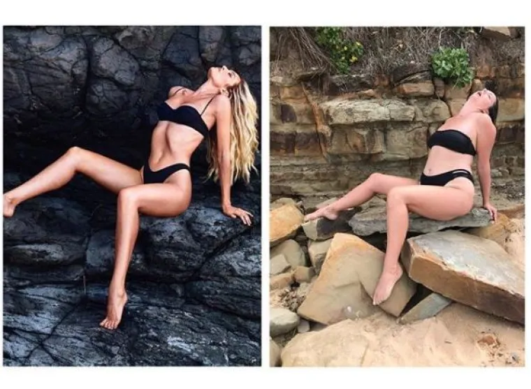 Komičarka radi reprodukcije fotki slavnih kako bi pokazala koliko su nerealne