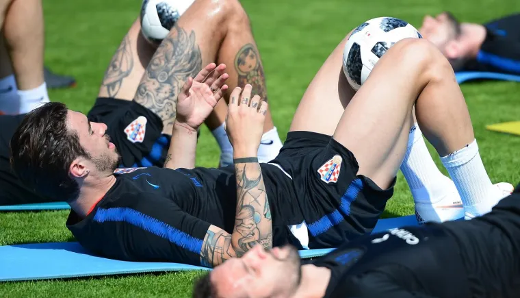 Hrvatska nogometna reprezentacija odradila jutarnji trening