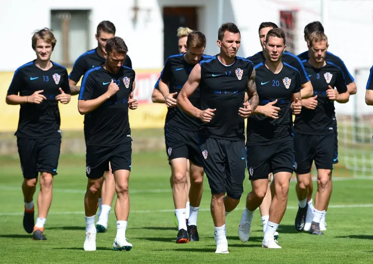 Hrvatska nogometna reprezentacija odradila jutarnji trening
