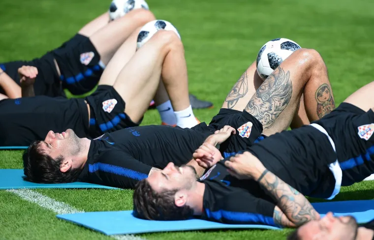 Hrvatska nogometna reprezentacija odradila jutarnji trening