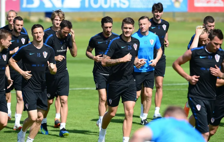 Hrvatska nogometna reprezentacija odradila jutarnji trening