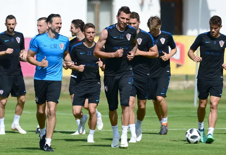 Hrvatska nogometna reprezentacija odradila jutarnji trening