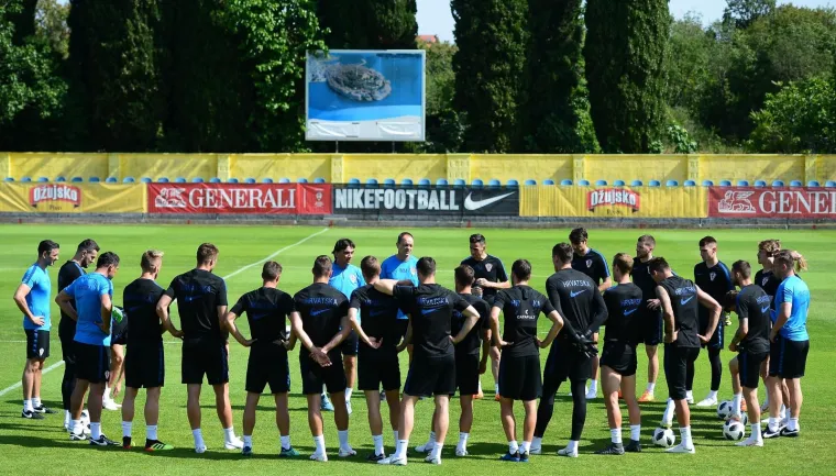 Hrvatska nogometna reprezentacija odradila jutarnji trening