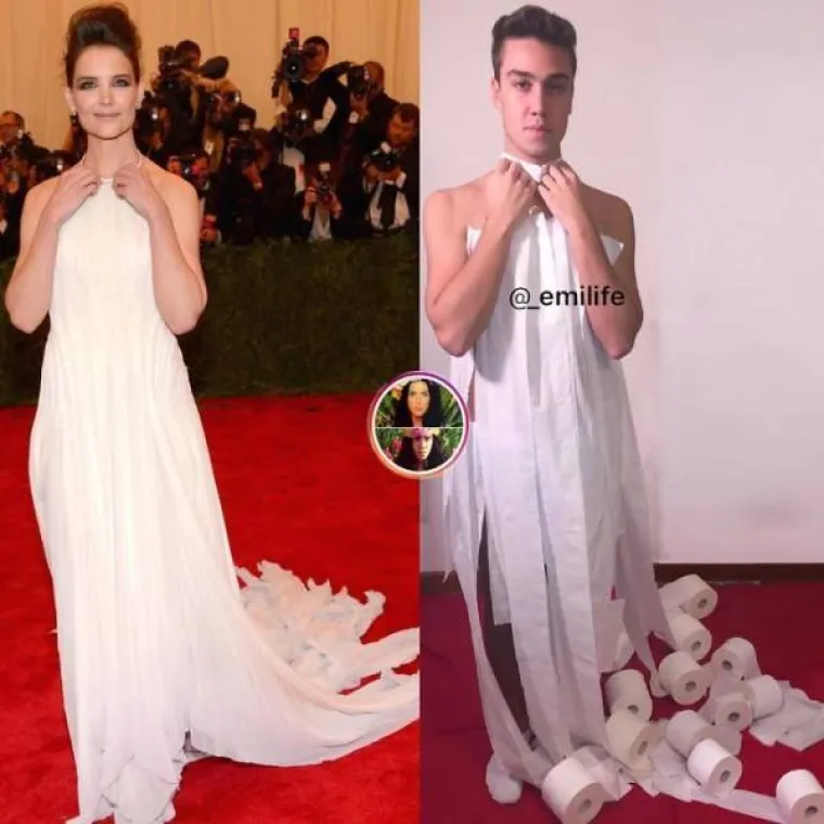 ISMIJAVA BIZARNE FOTOGRAFIJE SLAVNIH: Od 'WC haljina' pa do rezanaca na glavi, i njemu sve dobro stoji